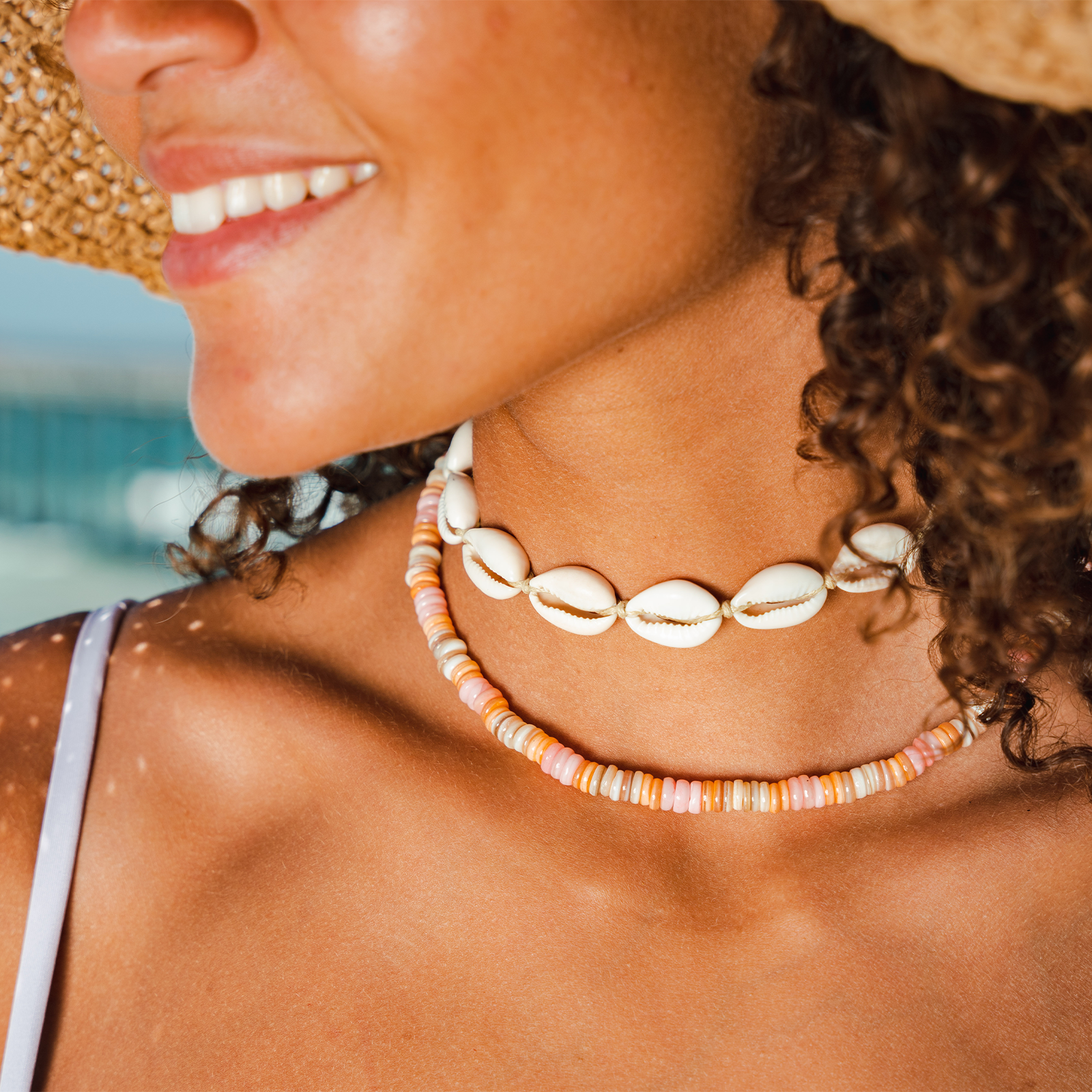White Lip Shell Necklace – The Moonlit Shell